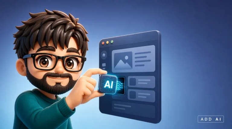An existing web application with a single new AI-powered feature added to one screen, sitting alongside the unchanged rest of the product.