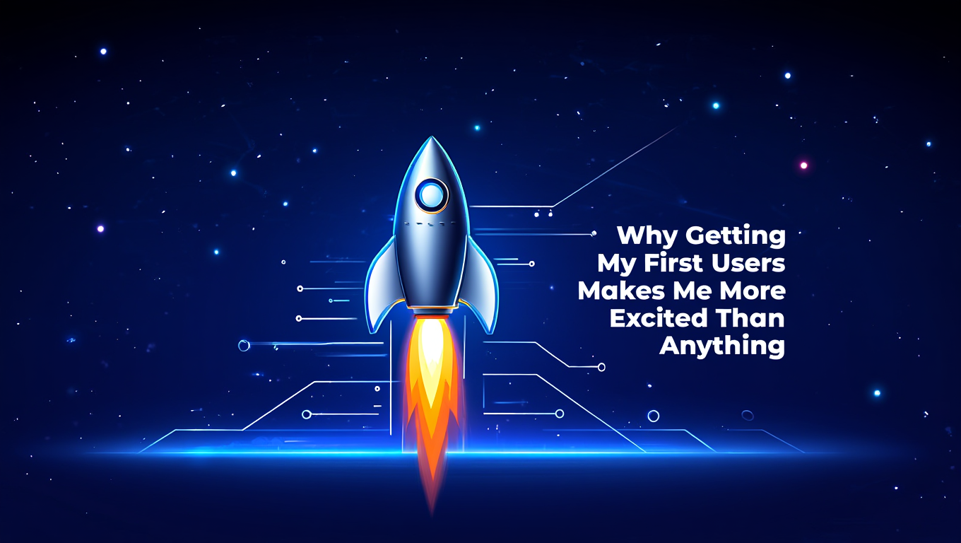 Why Getting My First Users Makes Me More Excited Than Anything - indie-hacking tutorial and guide