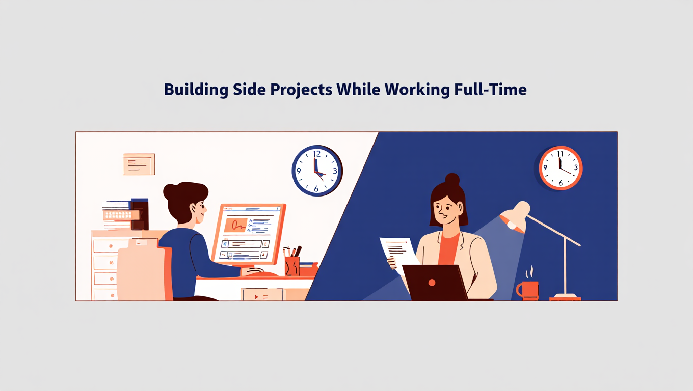 Building Side Projects While Working Full-Time - productivity tutorial