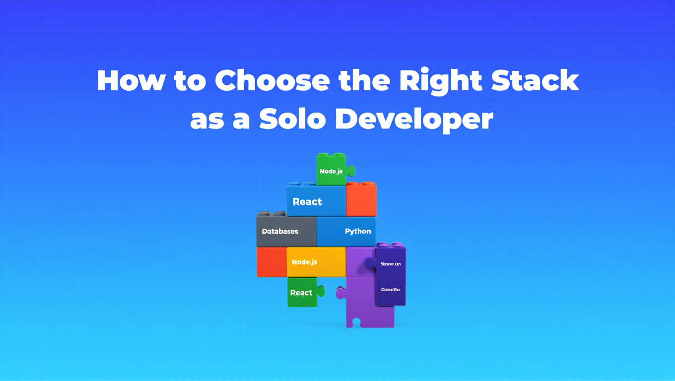 How to Choose the Right Stack as a Solo Developer - Related development tutorial