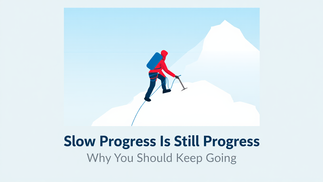 Slow Progress Is Still Progress: Why You Should Keep Going