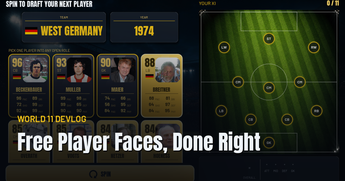 Fetching Free Player Faces for a Game Without Shipping the Wrong Human - Related game-development tutorial