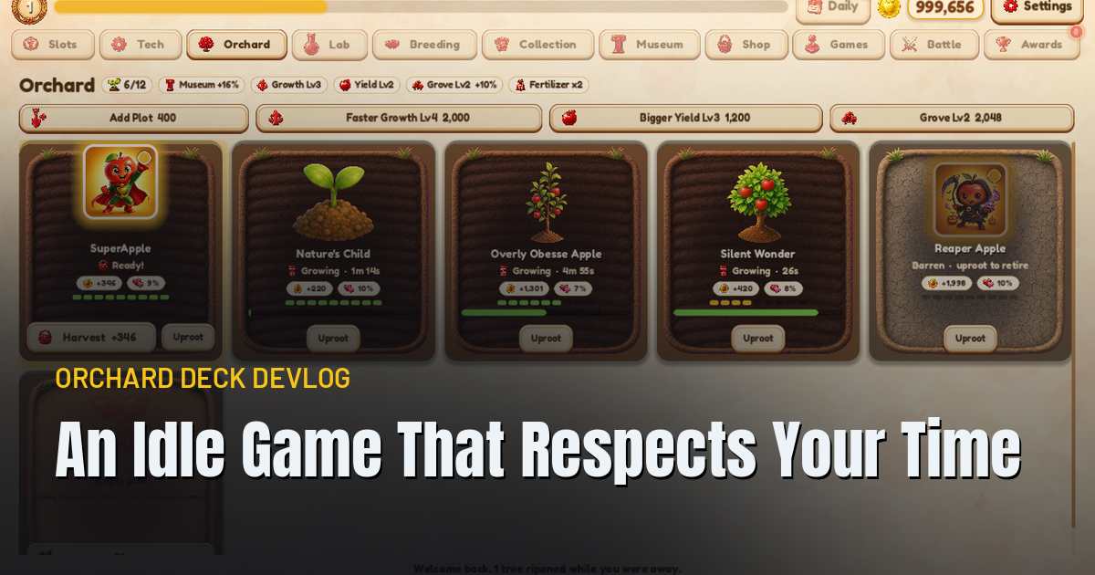 Designing an Idle Game That Respects Your Time - Tutorial tagged with game-dev