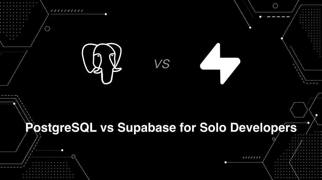 Hero image for PostgreSQL vs Supabase for Solo Developers