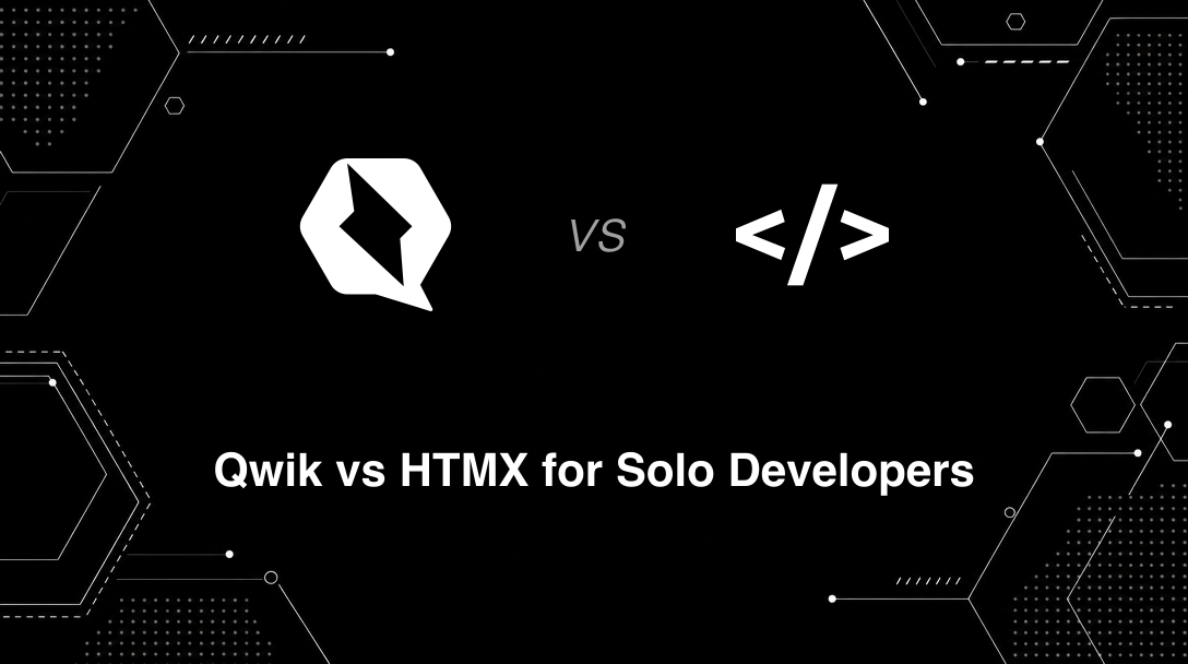 Hero image for Qwik vs HTMX for Solo Developers