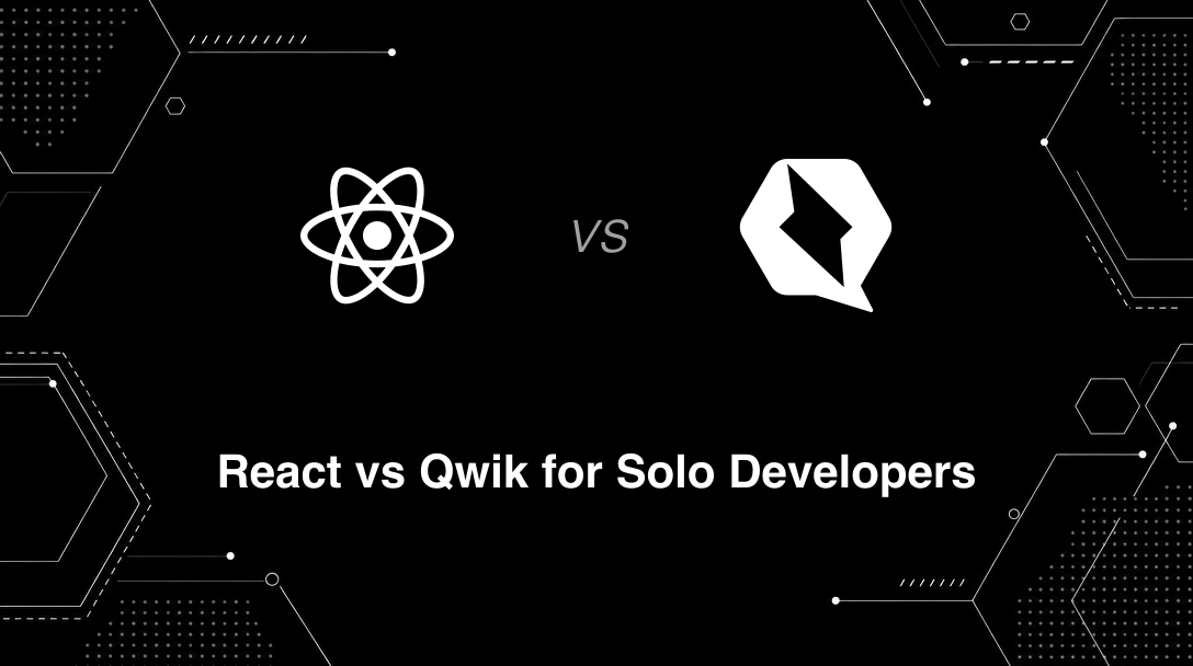 Hero image for React vs Qwik for Solo Developers