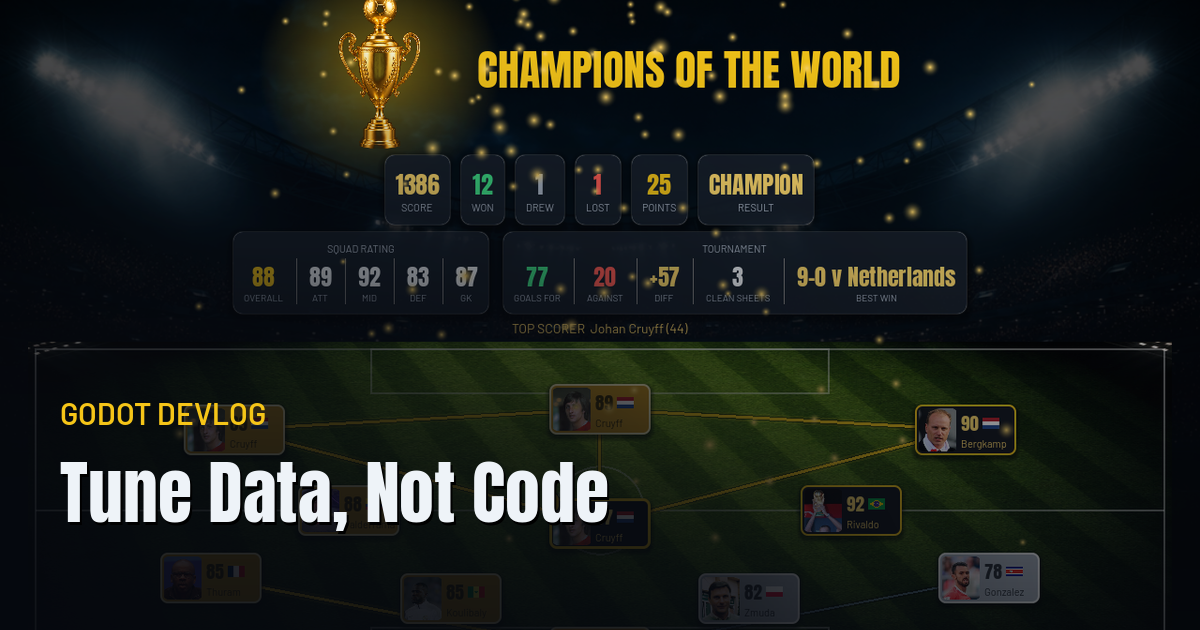 Tune Data, Not Code: Keeping Game Balance in JSON - game-development category tutorial